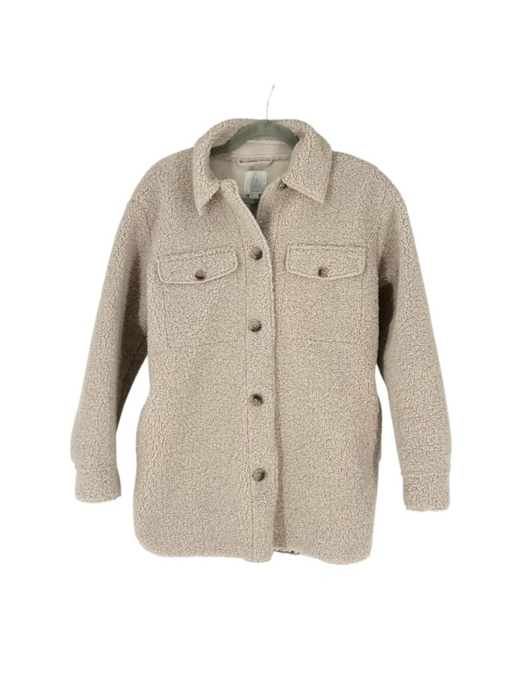 Joie Teddy Faux Sherpa Shirt Jacket, Shacket XS